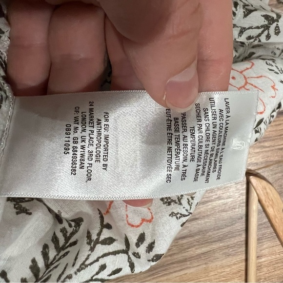 Anthropologie Button Down Floral Shirt - Picture 6 of 8